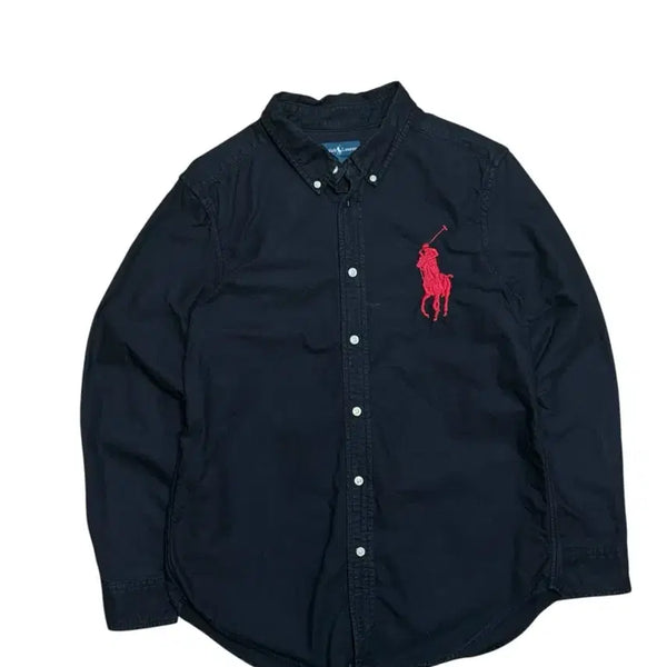 [BUNJANG] Polo Ralph Lauren Big Pony Black Shirt / 폴로 랄프로렌 빅포니 블랙 셔츠