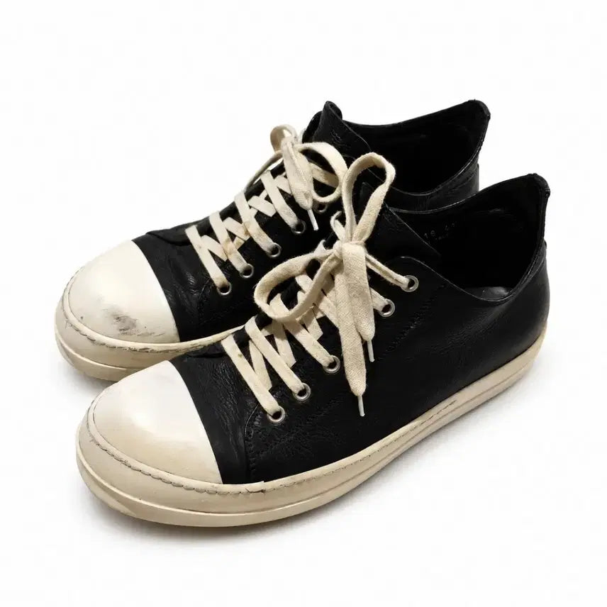 [BUNJANG] Rick Owens Ramones Leather Sneakers (Size 41) / 릭오웬스 라몬즈(41)