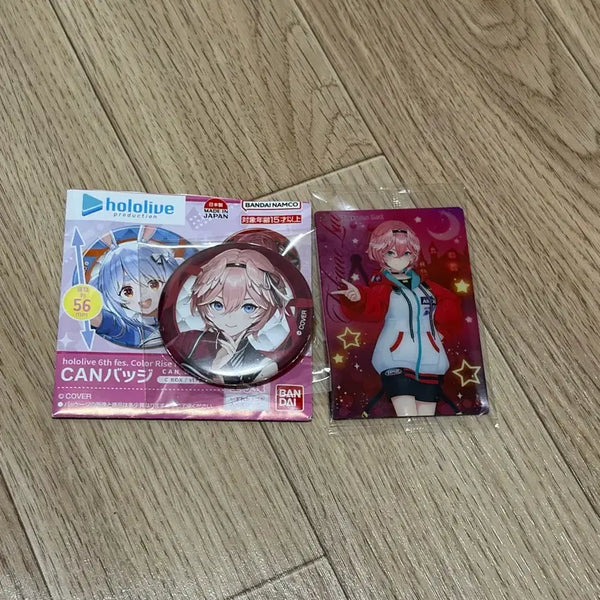 [BUNJANG] Hololive Rui Takane Can Badge Wafer Card / 홀로라이브 타카네 루이 캔뱃지 웨하스 포토카드