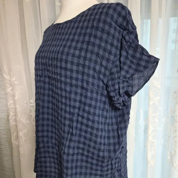 [BUNJANG] She's Miss Checked Blouse / 쉬즈미스 체크 블라우스