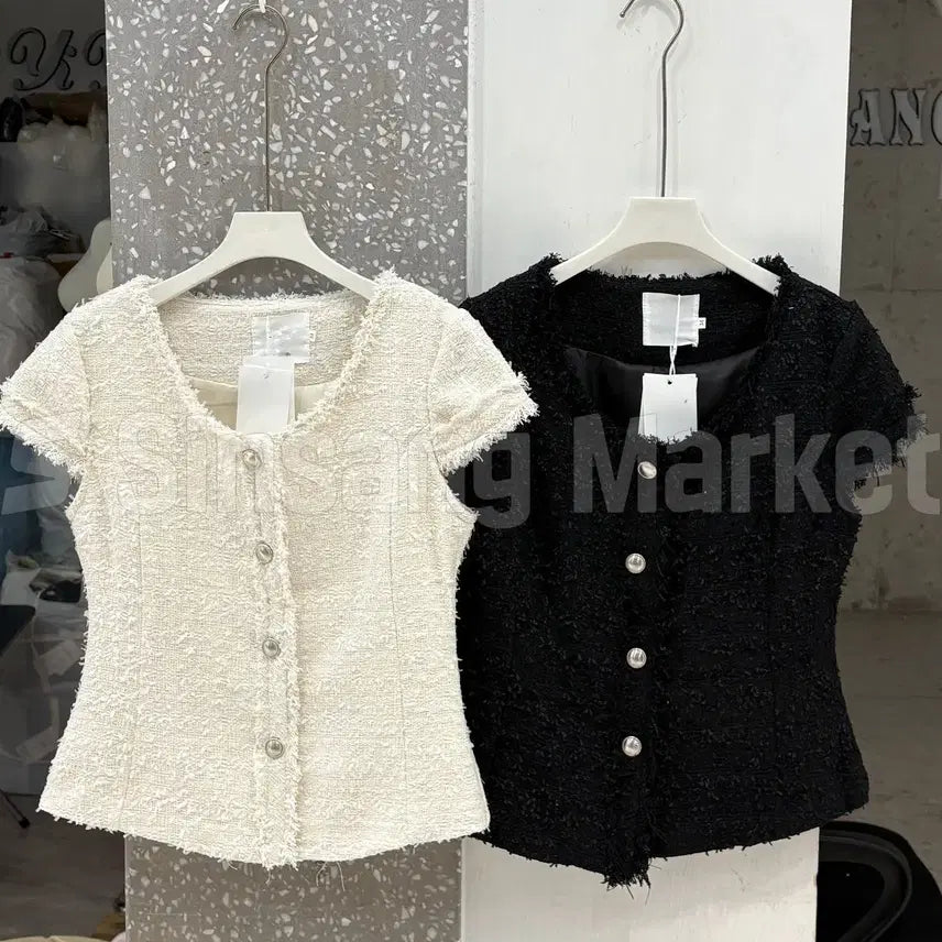 [BUNJANG] Diani Tweed Jacket Blouse / [빠른발송] 디아니 트위드 자켓 블라우스