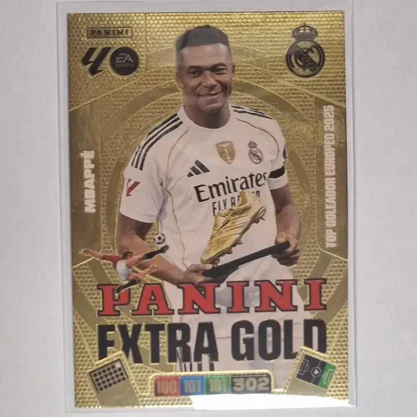 [BUNJANG] Panini 2025 European Golden Baller Kylian Mbappé Card / [파니니] 25/26 라리가 킬리안 음바페 2025 유로피언 골든볼러 카드