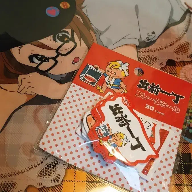 [BUNJANG] Ramen Delivery Guy Freaks Seal Sticker Set (30 Sheets) / 라멘 배달부 프레크씰 30매(일본직수입상품)