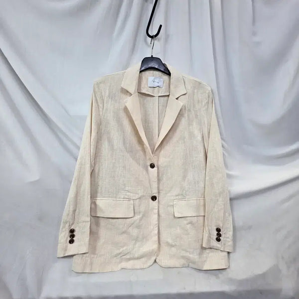 [BUNJANG] Mono & Milky Women's Beige Linen Jacket / mono nmilky여성베이지색 린넨 자켓F