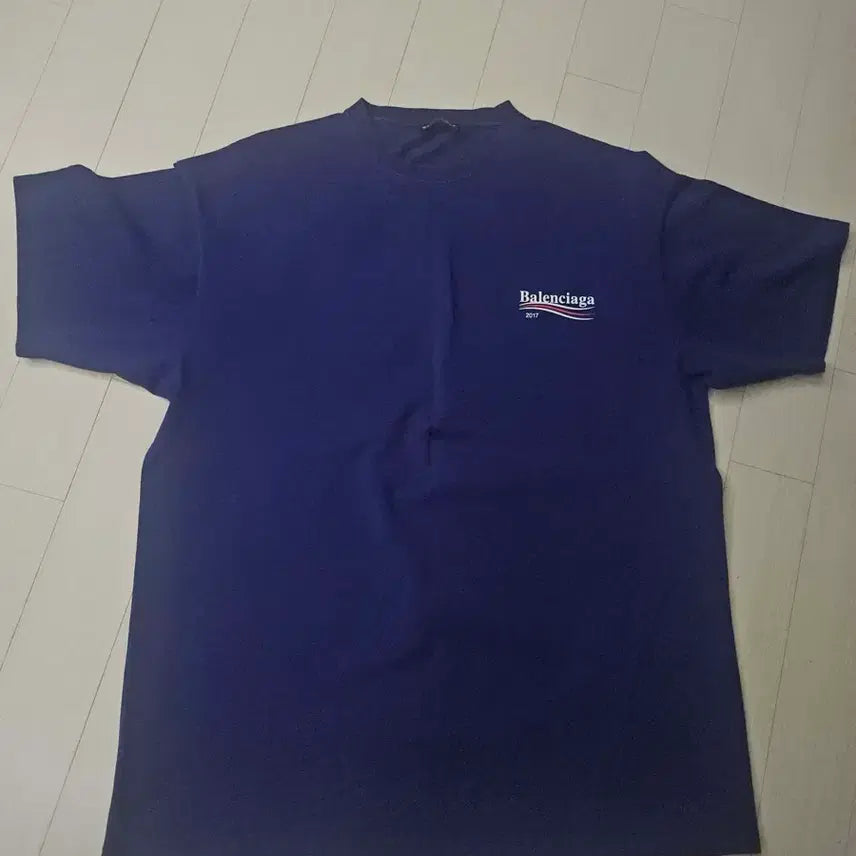[BUNJANG] Balenciaga Wave Logo T-Shirt / [L]발렌시아가 웨이브로고 반팔티셔츠