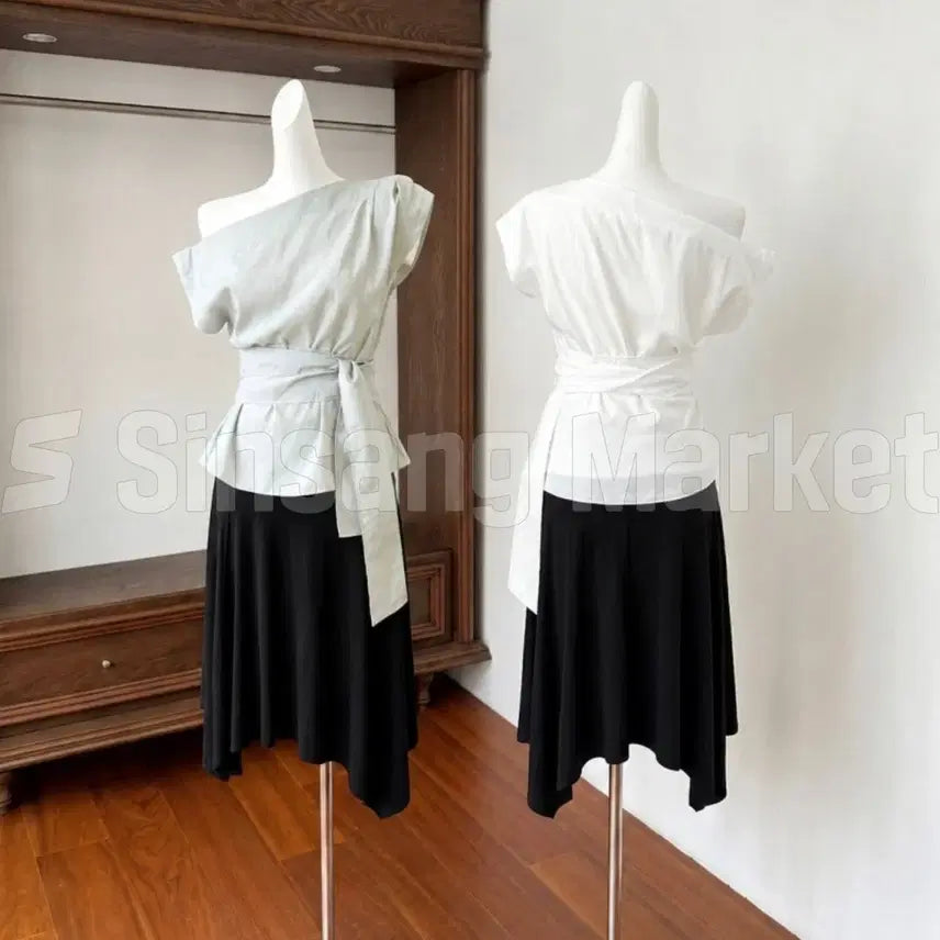 [BUNJANG] Diaron Knot Blouse / [빠른발송] 디아론 매듭 블라우스