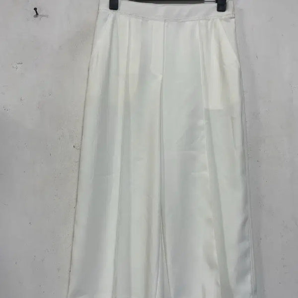[BUNJANG] N6911 Simple Wide Pintuck Slacks Pants / 특가새)N6911 심플 와이드 바지.슬랙스.핀턱