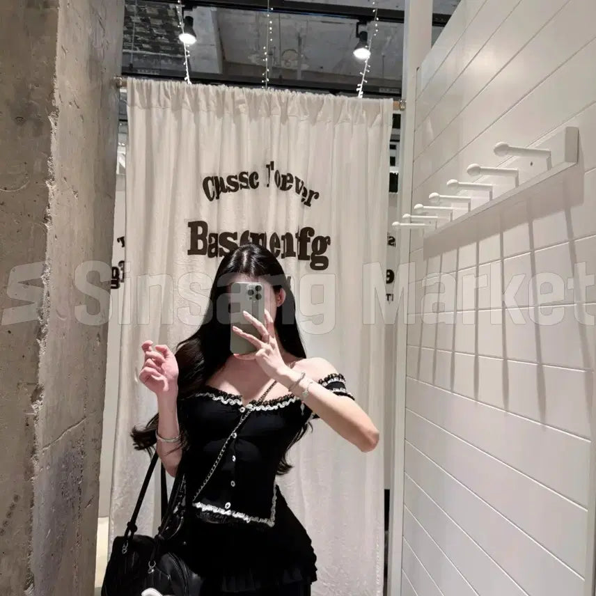 [BUNJANG] Lace Sleeveless Blouse / [빠른발송] 여리핏 레이스 나시 블라우스