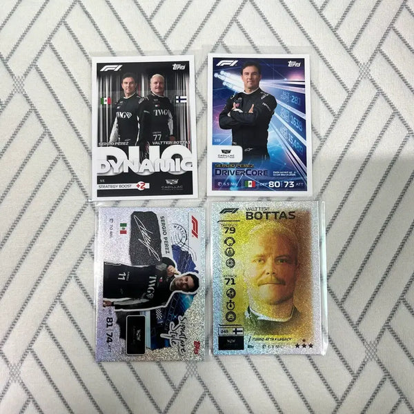 [BUNJANG] Cadillac Sergio Perez Valtteri Bottas 26 F1 Topps Turbo Attax Sports Cards / 캐딜락 세르히오 페레즈 발테리 보타스 26 F1 탑스 터보 어택스 스포츠 카드 Topps turbo attax Sports cards