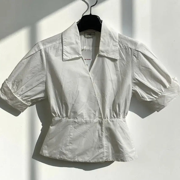 [BUNJANG] Fendi Puff Sleeve Shirt / 펜디 퍼프 슬리브 셔츠
