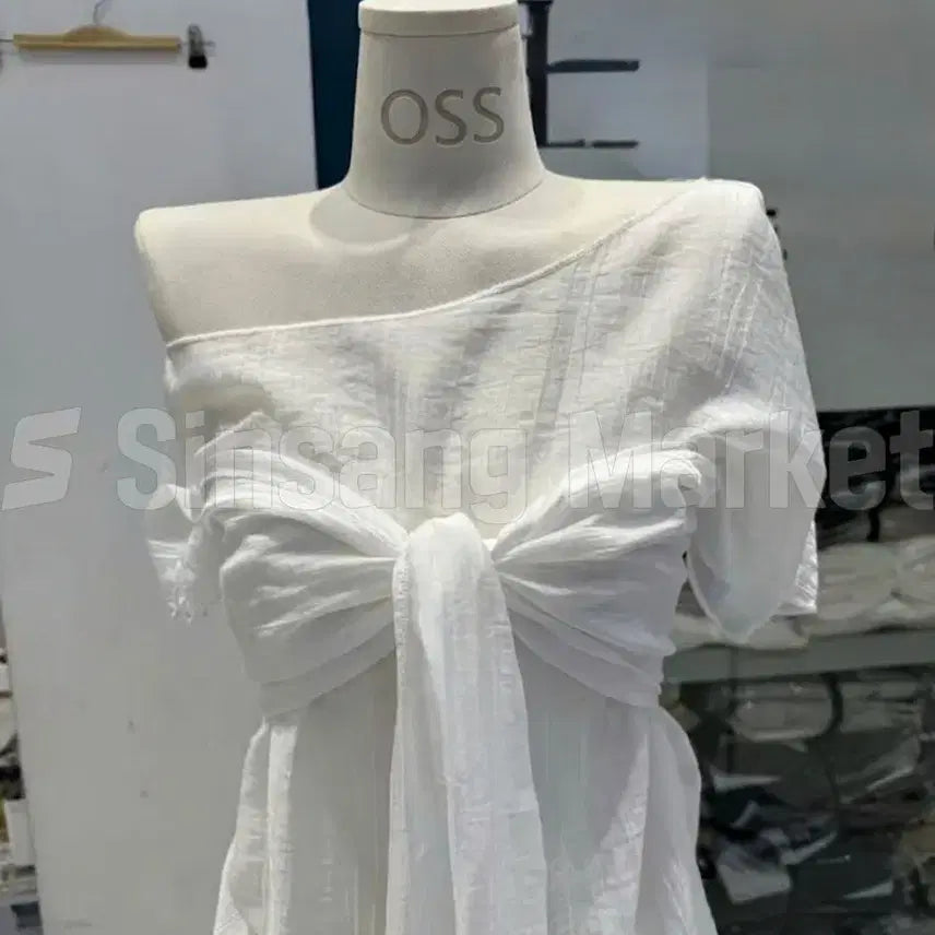 [BUNJANG] Lenny Sheer Knot Blouse / [빠른발송] 레니 시스루 매듭 블라우스