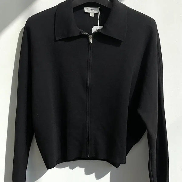 [BUNJANG] COS Zip-Up Collar Knit - Women's Size M / 코스 집업 카라 니트