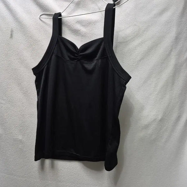 [BUNJANG] Black Sleeveless Top - Size S / 블랙 민소매 탑S