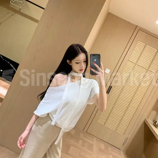 [BUNJANG] Dia Muffler T Blouse / [빠른발송] 디아 머플러 티 블라우스