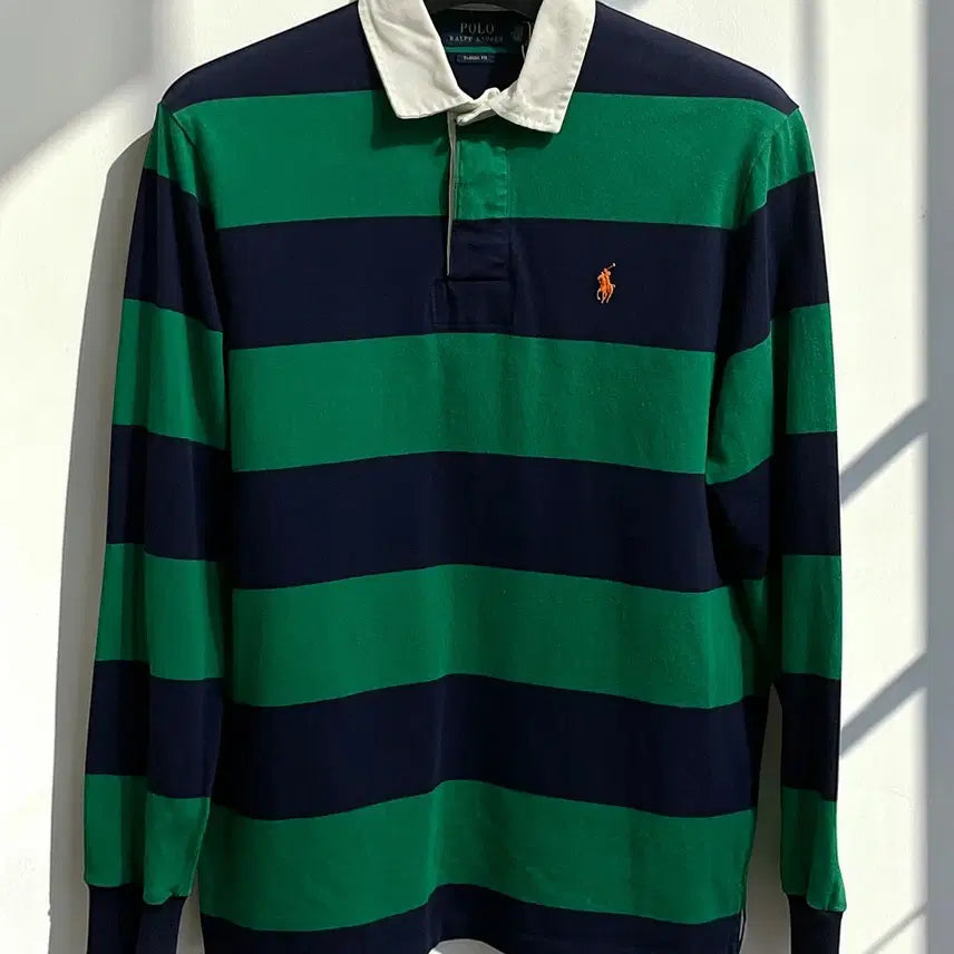 [BUNJANG] Polo Ralph Lauren Striped Rugby Shirt / 폴로 랄프로렌 스트라이프 럭비 셔츠