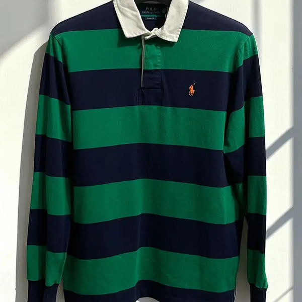 [BUNJANG] Polo Ralph Lauren Striped Rugby Shirt / 폴로 랄프로렌 스트라이프 럭비 셔츠