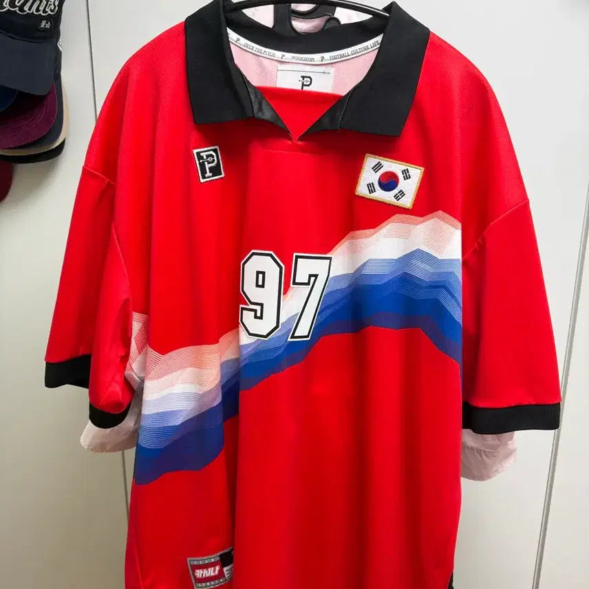 [BUNJANG] Cassina x Over the Pitch 97 Korea National Team Jersey / 카시나 오버더피치 97 대한민국 국대 유니폼