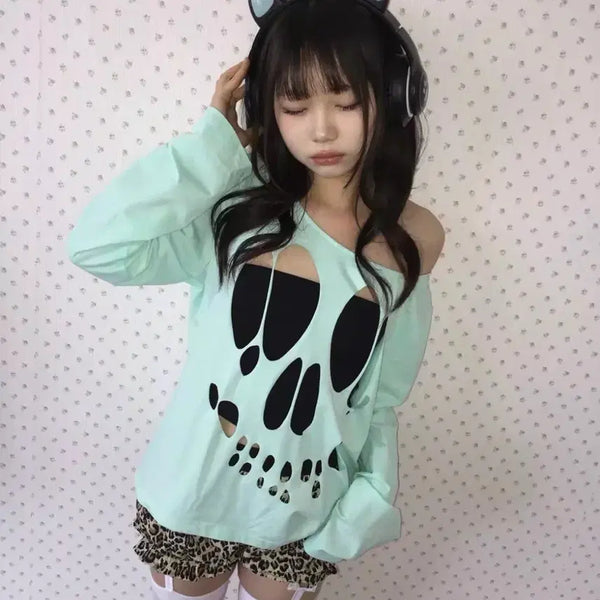[BUNJANG] Y2K Gal Style Mint T-Shirt / 갸루 y2k 민트 상의