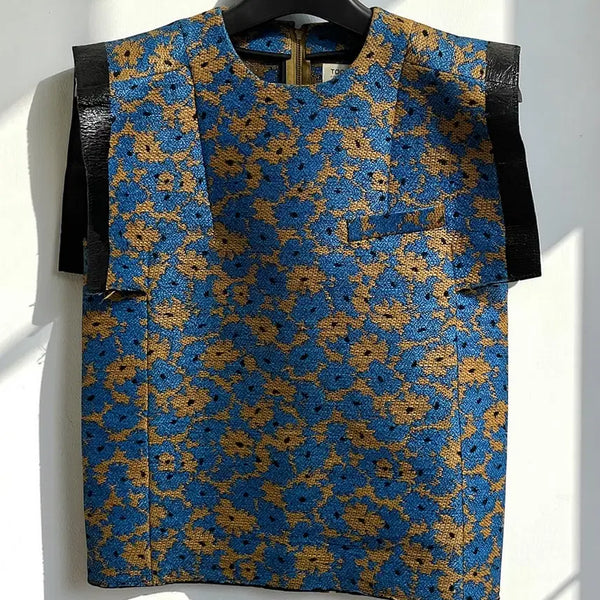 [BUNJANG] Toga Archives Floral Jacquard Sleeveless Top / 토가 아카이브 플로럴 자카드 슬리브리스 탑