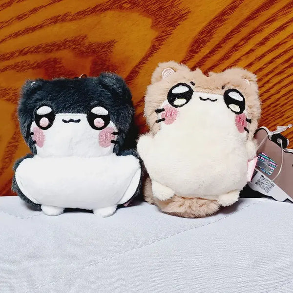 [BUNJANG] Squirrel Bamong & Flying Squirrel Kkamong 8cm Keyring Doll Set / 다람쥐 밤몽이&날다람쥐 깜몽이 8센치 키링인형 세트