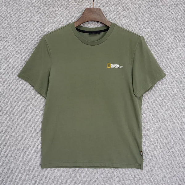 [BUNJANG] National Geographic Men's Round Neck Short Sleeve T-Shirt Size 100 / 내셔널지오그래픽 남성 라운드넥 반팔 티셔츠 100size