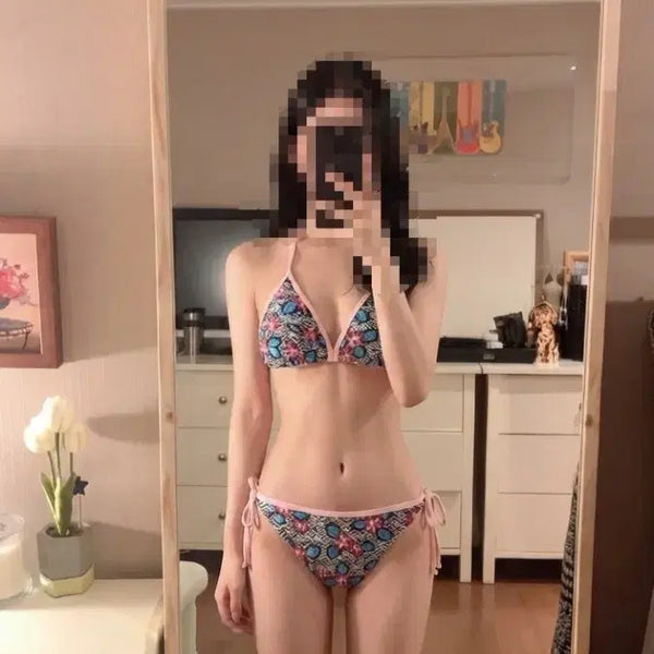 [BUNJANG] Floral Print Bikini Swimsuit for Women / 여성 비키니 수영복 꽃무늬