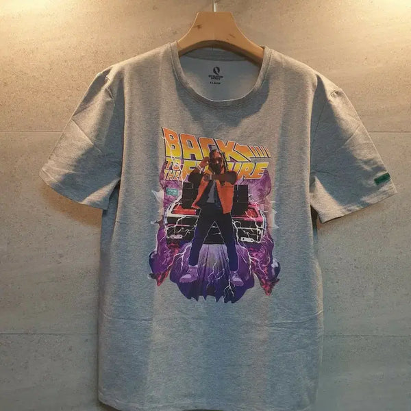 [BUNJANG] Qualified Denim Back to the Future Parody T-Shirt XL / Qualified Denim. 백 투 더 퓨처.패러디 티셔츠.