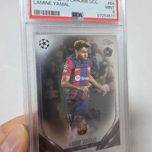 [BUNJANG] Lamal Yamine 2023/24 Tops Chrome Rookie Season Card (PSA 9) / 23/24 탑스크롬 루키시즌 라민야말(psa9)