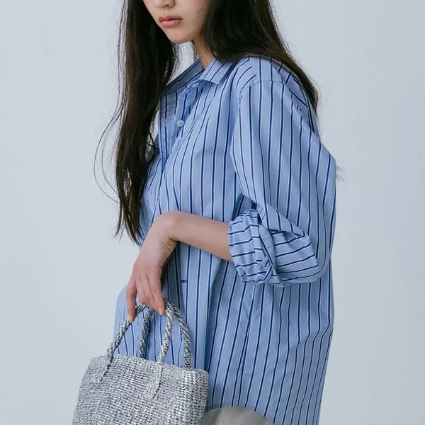 [BUNJANG] Urbanic 30 Allen Stripe Shirt / 얼바닉30 Allen Stripe Shirt 셔츠