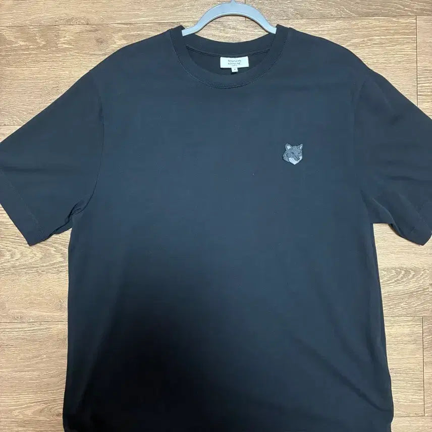 [BUNJANG] Maison Kitsuné Bold Fox Head Patch Oversize Short Sleeve T-Shirt Black / (M)(2회착용)메종 키츠네 볼드 폭스 헤드 패치 오버사이즈 반팔 티셔츠 블랙