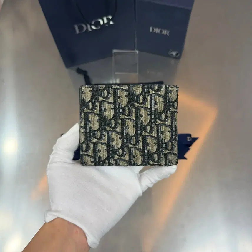 [BUNJANG] Dior Oblique Jacquard Wallet / 디올 오블리크 자카드 반지갑 풀구성