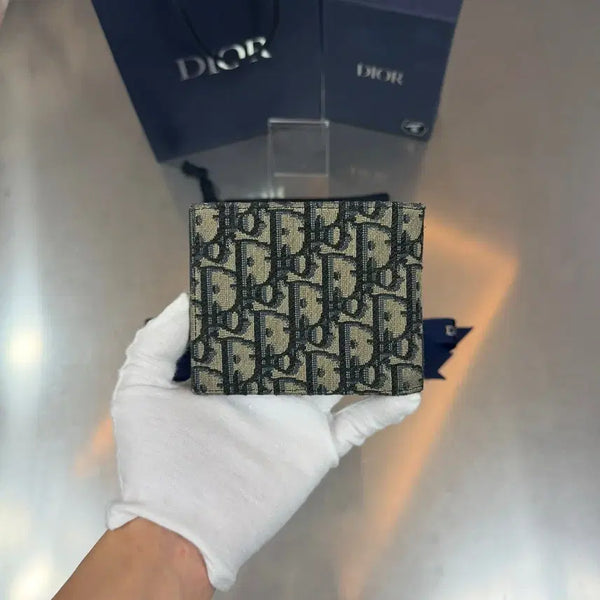 [BUNJANG] Dior Oblique Jacquard Wallet / 디올 오블리크 자카드 반지갑 풀구성