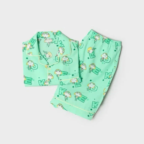 [BUNJANG] SPAO Keroro Short Sleeve Pajamas / 스파오 케로로 반팔 파자마 잠옷