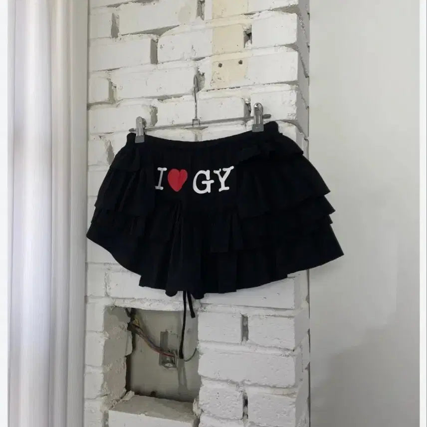 [BUNJANG] I Love Gloomy Mini Skirt / 글로니 스커트 아이러브 글로니