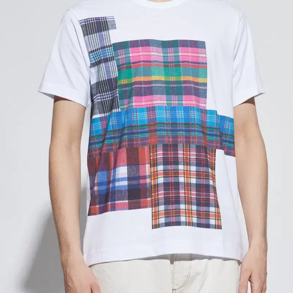 [BUNJANG] Comme des Garçons SHIRT 25SS Tartan Check Print T-Shirt L / 25SS 꼼데가르송 셔츠 라인 타탄체크 프린트 티셔츠 L