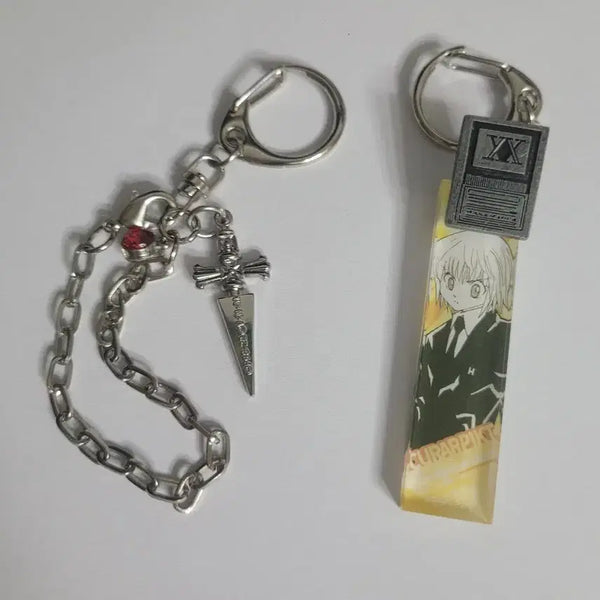 [BUNJANG] Hunter x Hunter Kurapika License Charm Keychain & USJ Collaboration Judgment Chain Keychain Bundle / 헌터x헌터 크라피카 라이센스 참 키링,USJ콜라보 저지먼트 체인 키링 일괄판매