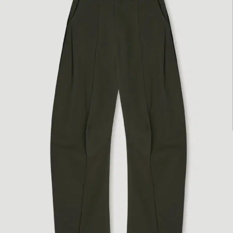 [BUNJANG] Ethos Wide Curved Pants (Khaki, M) / 에토스 와이드 커브드 팬츠