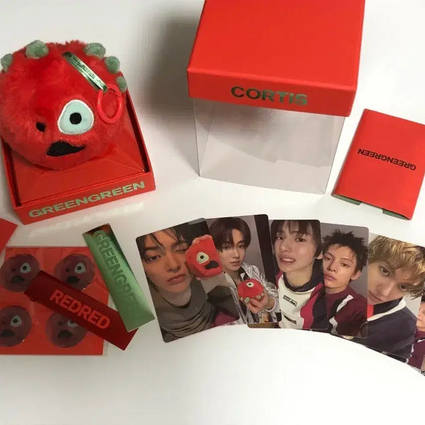 [BUNJANG] CORTIS CORTISBALL Red Green Martin James Juhun Sunghyun Geonho Photocard / 코르티스 코르티스볼 레드 그린그린 마틴 제임스 주훈 성현 건호 스크래치 포카