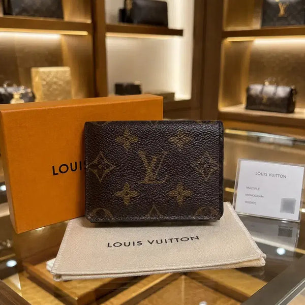 [BUNJANG] Louis Vuitton Monogram Envelope Business Card Holder Wallet / (정품)루이비통 엔벨로프 비즈니스 카드 홀더 모노그램 지갑 S급