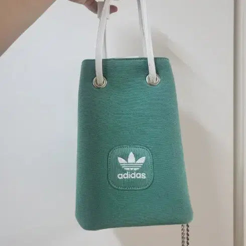 [BUNJANG] Adidas Green Upcycled Shoulder Bag / 아디다스 그린 숄더백 업사이클백