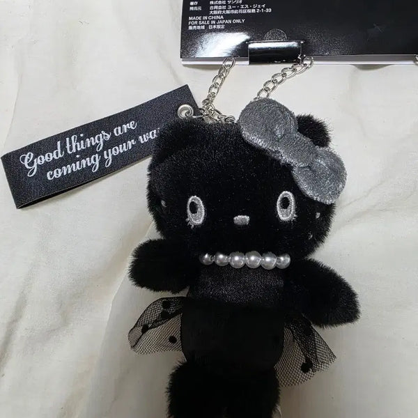 [BUNJANG] Universal Studios Japan Hello Kitty Black Mascot Doll Keychain / 유니버셜스튜디오 재팬 키티 블랙 마스코트 인형 키링