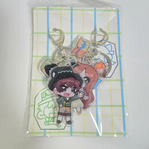 [BUNJANG] Pixelless Miss and Gentleman Acrylic Keyring / 픽셀리 아가씨와 도련님 아크릴 키링 판매