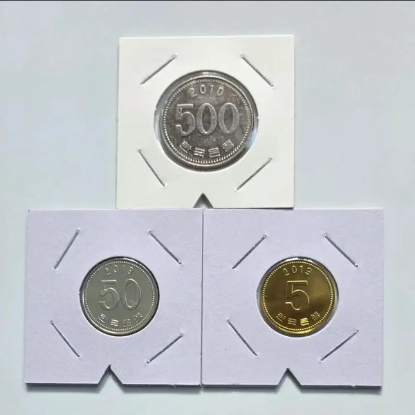 [BUNJANG] 180 Degree Rotation Error Coin Set (2010, 2019) / ((예약))500원 180도 회전에러 2019년 50원 5원 미사용