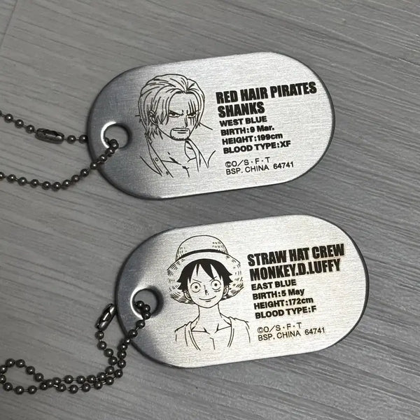 [BUNJANG] One Piece Ichiban Kuji Dog Tag Keychain Set G Prize / 원피스 제일복권 군번줄 키링 G상 일괄