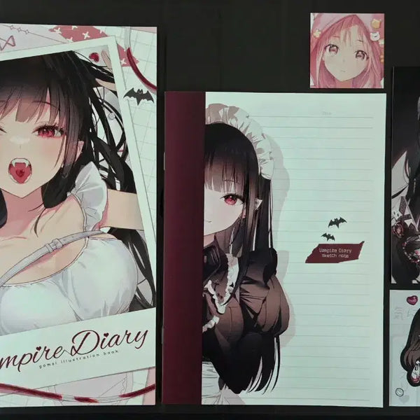 [BUNJANG] Gomzi Illustrator "Vampire Diary" Art Set / Vampire Diary by 일러스트레이터 곰지