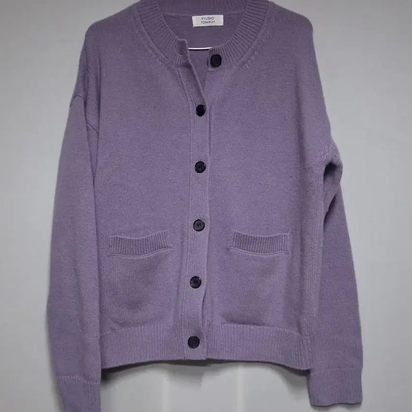 [BUNJANG] Studio Tomboy Cardigan Lavender Free Size / 스튜디오 톰보이 가디건 라벤더((F)
