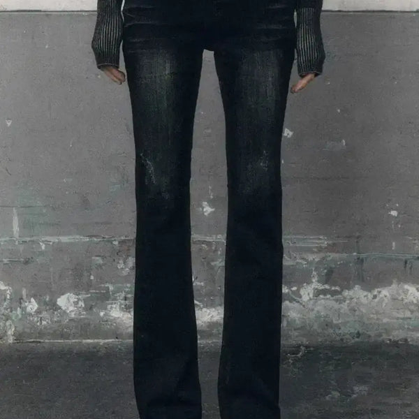 [BUNJANG] Bohemian Seoul Darkness Bootcut Pants (Size S) / 보헤미안서울 다크니스 부츠컷 S