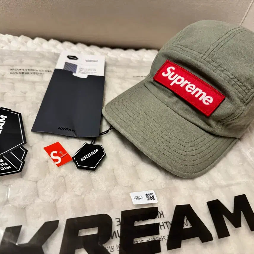 [BUNJANG] Supreme Military Camp Cap Olive / 슈프림 밀리터리 캠프캡 올리브 - 24SS 민트급!
