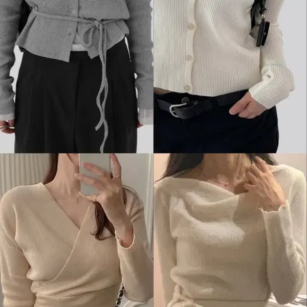 [BUNJANG] Knit Cardigan / 착용감 1회, 미착용 니트 / 가디건