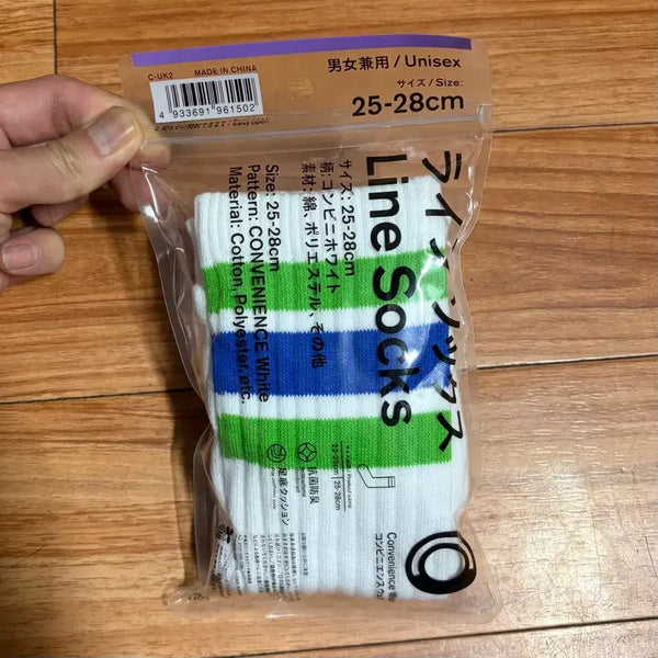 [BUNJANG] Family Mart Line Socks (25-28cm) / 패밀리마트 라인 삭스 양말 25-28cm